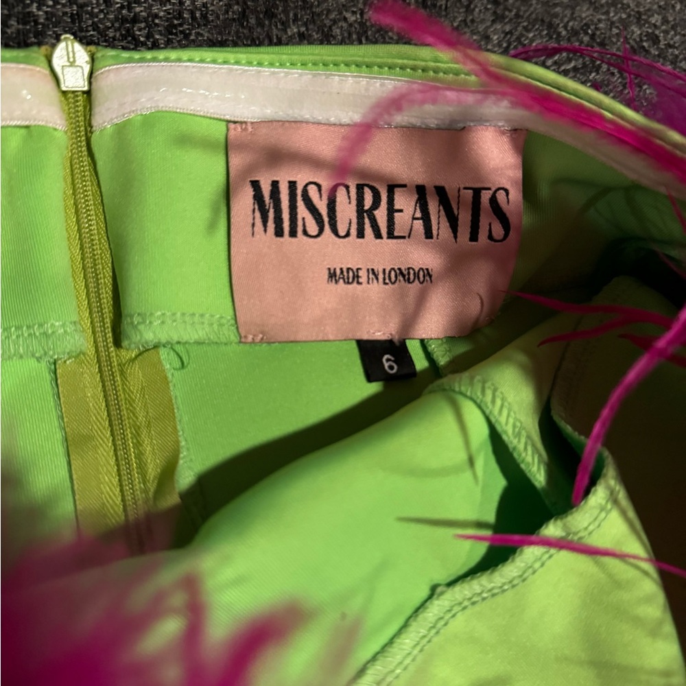 Miscreants Cupid dress with pink faux fur